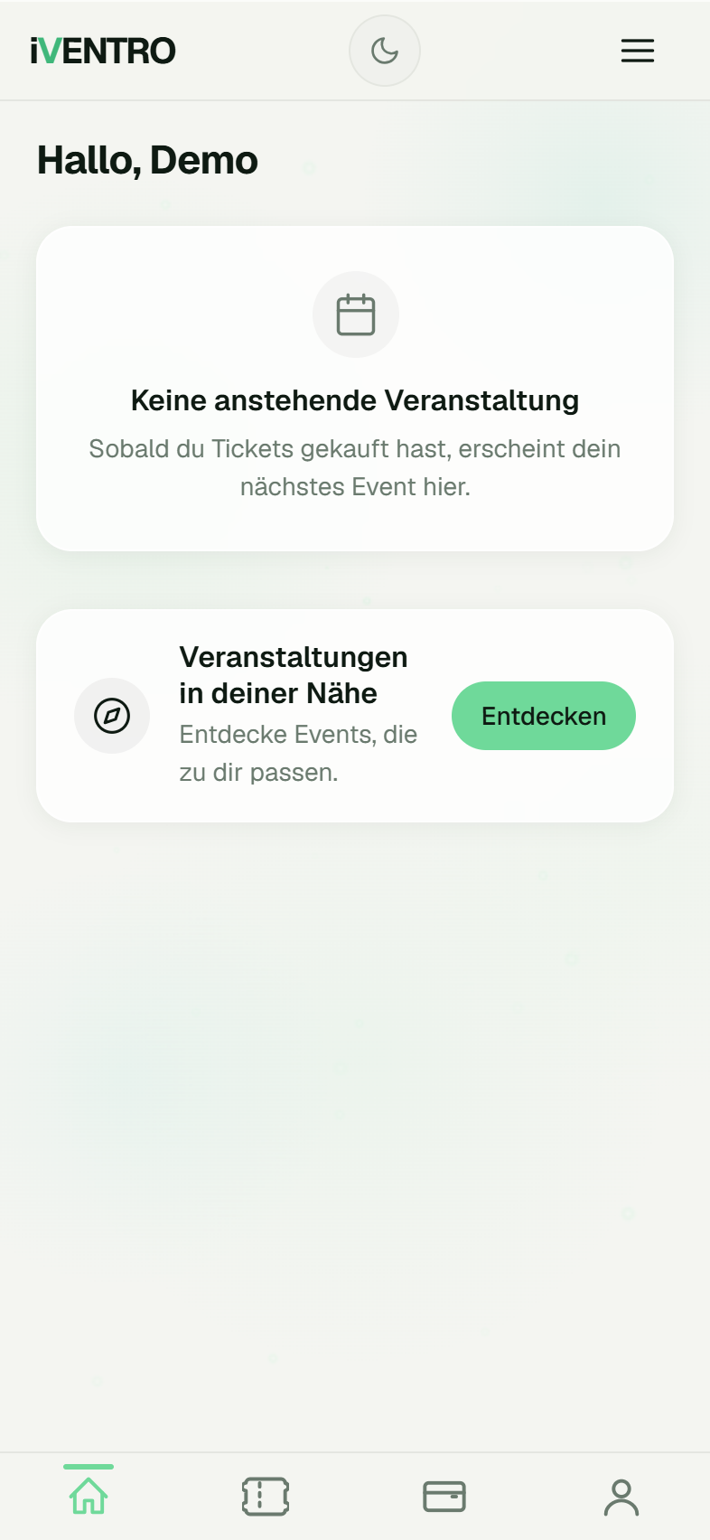 SEPA-Hinweis kurz vor dem Event